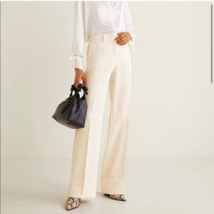 NWT Mango Cream High rise Slacks / dress pants